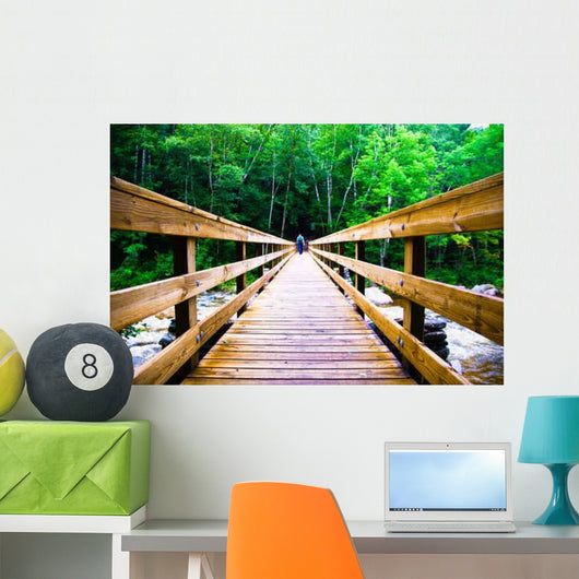 Scary Wooden Bridge Crossing Wall Decal
