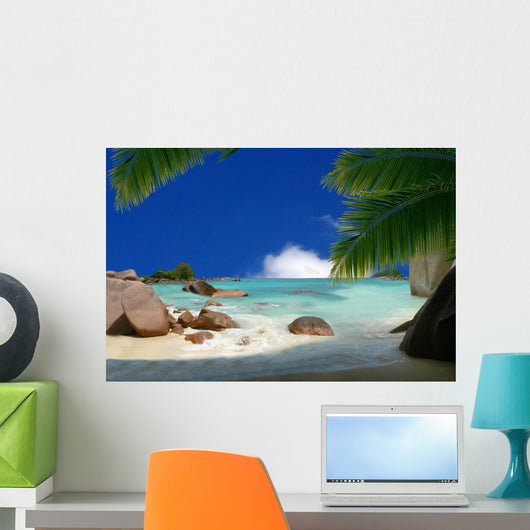 Tropical Beach Wall Decal Design 5