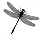 Dragonfly Silhouette Wall Decal