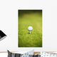 Golf Ball On A Tee Wall Mural
