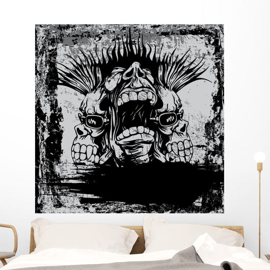 With Punk Musician Wall Decal