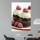 Chocolate and Raspberry Cupcakes Wall Decal Design 2