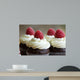 Chocolate and Raspberry Cupcakes Wall Mural