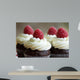 Chocolate and Raspberry Cupcakes Wall Mural