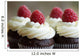 Chocolate and Raspberry Cupcakes Wall Mural