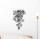 Paisley Skull Tattoo Wall Decal