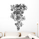 Paisley Skull Tattoo Wall Decal