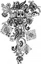 Paisley Skull Tattoo Wall Decal
