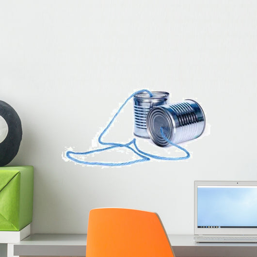 Can Telephones Wall Decal