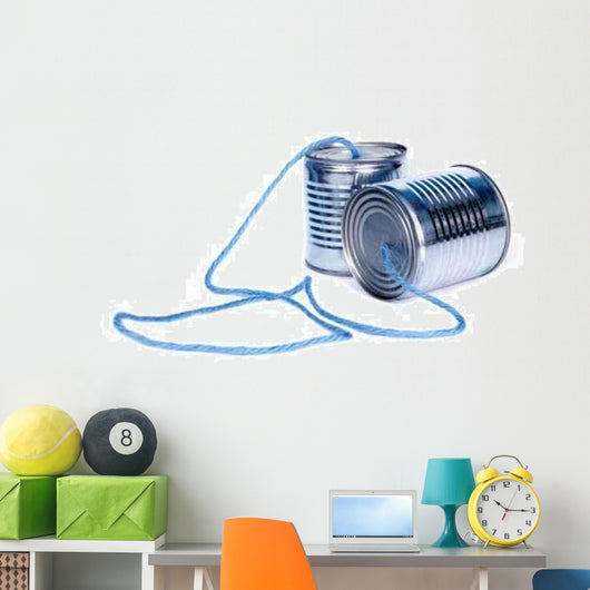 Can Telephones Wall Decal
