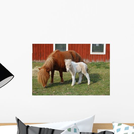 Mare with Foal Wall Decal