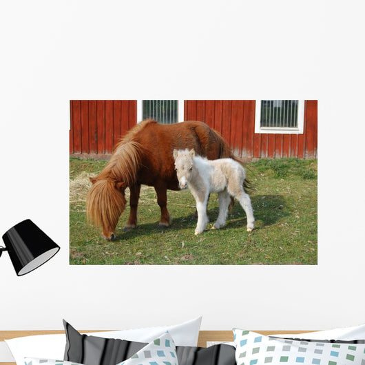 Mare with Foal Wall Decal