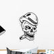 Punk Tattoo Style Skull Wall Decal