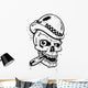 Punk Tattoo Style Skull Wall Decal