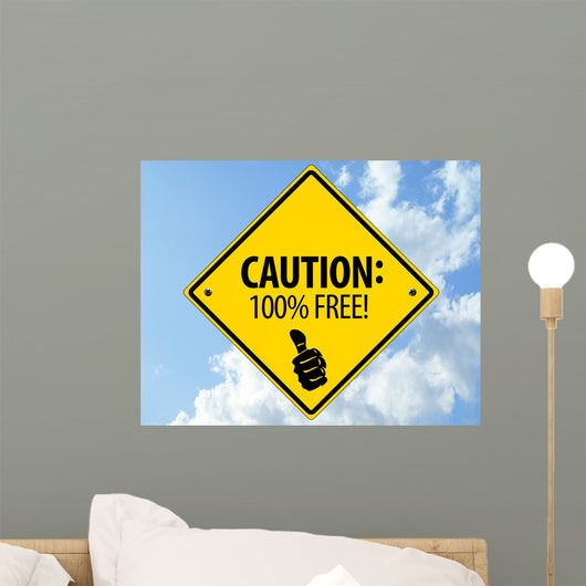Caution 100 Wall Decal