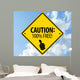 Caution 100 Wall Decal