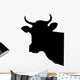 Cow Head Wall Decal