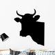 Cow Head Wall Decal