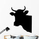 Cow Head Wall Decal