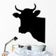 Cow Head Wall Decal