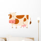 Cartoon Animals Spotted Cow Wall Decal