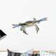 Live Blue Crab Wall Decal