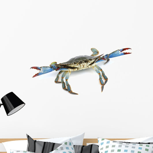Live Blue Crab Wall Decal