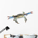 Live Blue Crab Wall Decal