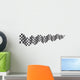 Checkered Flag Long Size Wall Decal