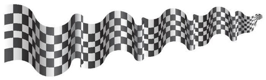 Checkered Flag Long Size Wall Decal
