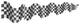 Checkered Flag Long Size Wall Decal