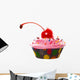 Big Cherry Cupcake Wall Decal