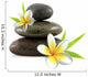 Flowers Frangipani and Zen Wall Decal