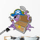 Pirate Octopus with Chest Wall Decal Design 2