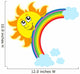 Lurking Sun with Rainbow Wall Decal