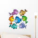 Various Cute Fishes Collection Wall Stickers
