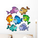 Various Cute Fishes Collection Wall Stickers