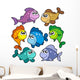 Various Cute Fishes Collection Wall Stickers