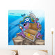 Pirate Octopus with Chest Wall Decal Design 1