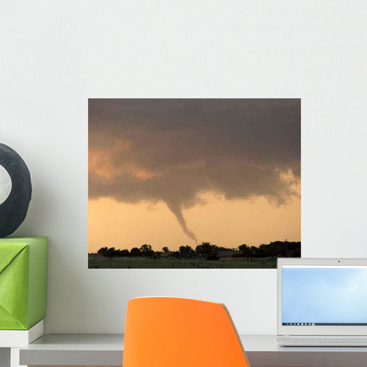 Red Tornado Wall Decal
