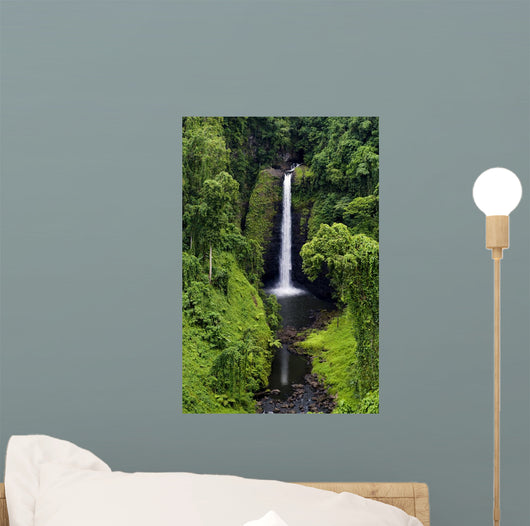 Waterfall Samoa Surrounded Lush Wall Decal
