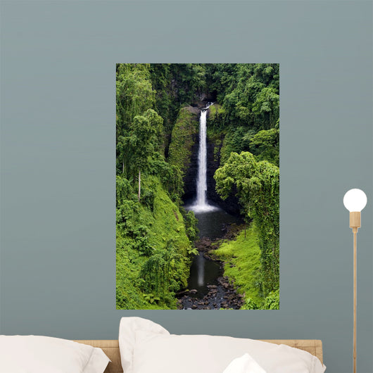Waterfall Samoa Surrounded Lush Wall Decal