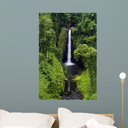 Waterfall Samoa Surrounded Lush Wall Decal