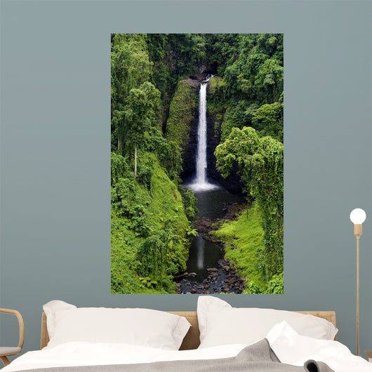 Waterfall Samoa Surrounded Lush Wall Decal
