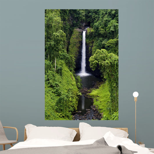 Waterfall Samoa Surrounded Lush Wall Decal