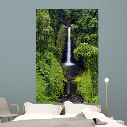 Waterfall Samoa Surrounded Lush Wall Decal