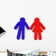 Male and Female Signs Wall Decal