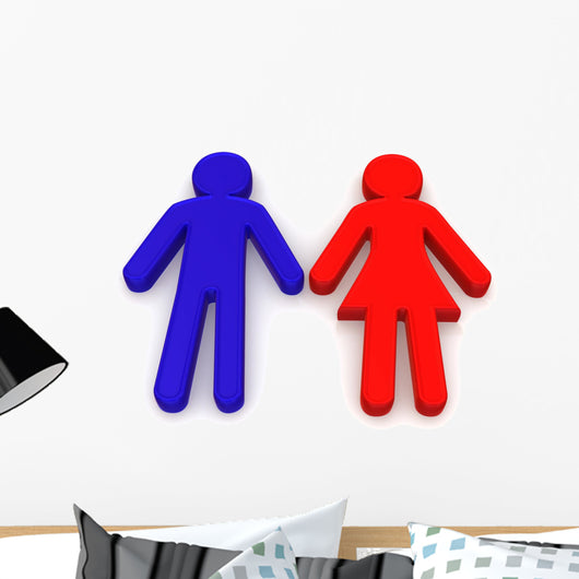 Male and Female Signs Wall Decal