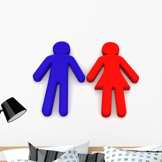 Male and Female Signs Wall Decal