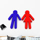 Male and Female Signs Wall Decal